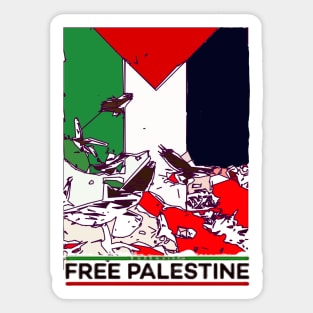 Free Palestine Birds P1 Sticker